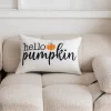 Halloween Emboidery Pumpkins Decorative Toss Pillows Cover 1PC Soft Square Cushion Case Autumn Pillowcase for Bedroom Livingroom Sofa Couch Chair