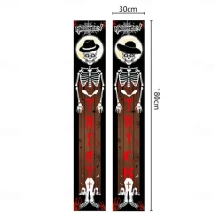 Halloween Fan Flag Bunting Outdoor Flag for Outdoor Halloween Yard Fence Hanging Spooky Pumpkin Banner Flag Table Decor Fall Room Decor Aesthetic Halloween Birthday Party Decor