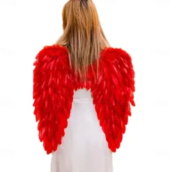 Halloween Feather Angel Wings Costume – Cosplay Costume for Women, Girls – Perfect for Halloween Cosplay, Christmas Ornaments, Holiday Parties, Catwalk Shows 60cm/23.6inch