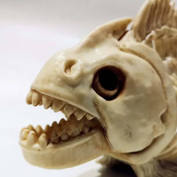 Halloween Fish Skeleton Modelfish Skeleton Halloween Skeleton Decoration Skeleton Ornament-Fish Tank Plastic Simulation Fish Bones Ornaments Party Decoration