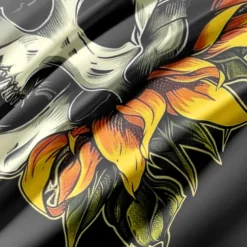 Halloween Floral Skull Duvet Cover Set - Includes Duvet Cover and Pillowcases - Spooky and Festive Design - Soft and Comfortable Fabric - Perfect for Halloween Home Decor