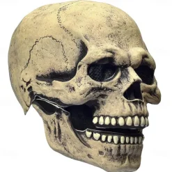 Halloween Full Head Skull Mask,Helmet with Movable Jaw,Scary Realistic Halloween Mask For Adults Costumes,Call of Duty Mask Toy,Halloween Skeleton Decoration