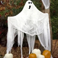 Halloween Gauze Creepy Cloth Black Netting Spider Web Decor Halloween Horror House Party Decoration