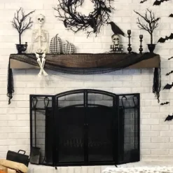 Halloween Gauze Creepy Cloth Black Netting Spider Web Decor Halloween Horror House Party Decoration