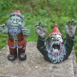 Halloween Ghost Festival Zombie Gnome Bust Statue Resin Handicraft Ornaments Garden Courtyard Decoration