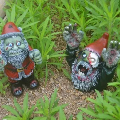 Halloween Ghost Festival Zombie Gnome Bust Statue Resin Handicraft Ornaments Garden Courtyard Decoration