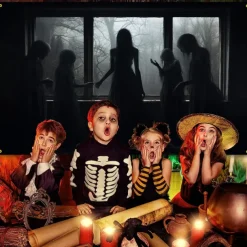 Halloween Ghost Hanging Tapestry Wall Art Large Tapestry Mural Decor Photograph Backdrop Blanket Curtain Home Bedroom Living Room Decoration Halloween Decorations