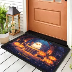 Halloween Ghost Pumpkin Doormat Kitchen Mat Floor Mat Non-Slip Area Rug Oil Proof Rug Indoor Outdoor Mat Bedroom Decor Bathroom Mat Entrance Rug