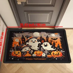 Halloween Ghost Pumpkin Doormat Kitchen Mat Floor Mat Non-Slip Area Rug Oil Proof Rug Indoor Outdoor Mat Bedroom Decor Bathroom Mat Entrance Rug