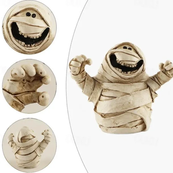 Halloween Ghost Pumpkin Ornament Micro Landscape Ornament Desktop Resin Small Ornament