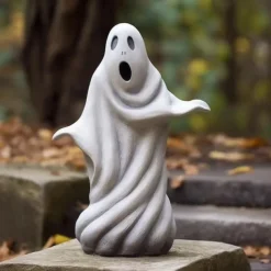 Halloween Ghost Sculpture,Outdoor Statue, Resin Ghost Decor for Yard, Lawn, Porch, Desktop Decoration, Spooky Halloween Tabletop Decor, Garden Crafts 15cm