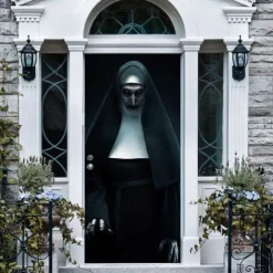 Halloween Ghost Sister Creative 3D Door Sticker Personalized Wood Door Home Decoration Wall Decal Paper Refurbished Wall Decal