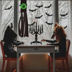 Halloween Ghost Windsock Night Light Spooky LED Hanging Decoration with Ghostly Glow Waterproof and Weather-Resistant for Outdoor Yard, Porch, or Garden Decor Perfect for Halloween Night Atmosphere