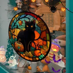 Halloween Glass Stickers Decoration Window Stickers Festive Atmosphere Party Decoration Wall Stickers