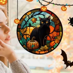 Halloween Glass Stickers Decoration Window Stickers Festive Atmosphere Party Decoration Wall Stickers