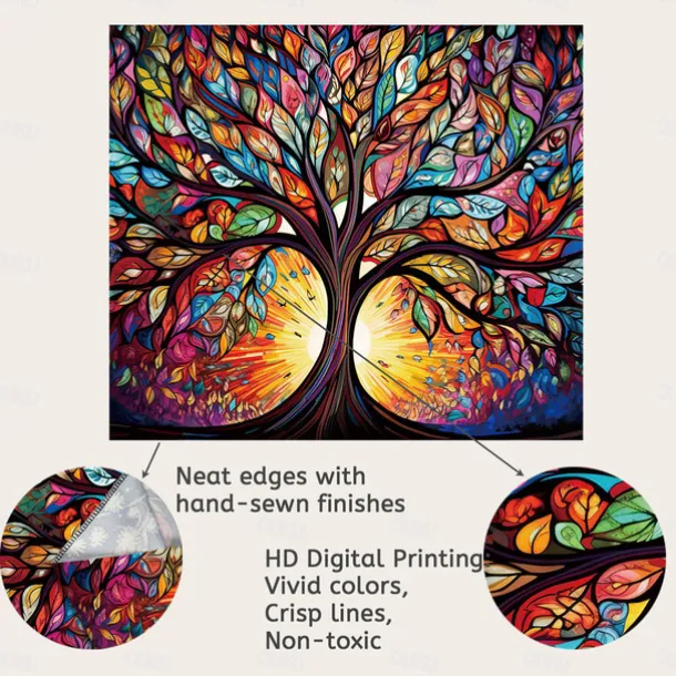 Halloween Glommy Forest Hanging Tapestry Wall Art Large Tapestry Mural Decor Photograph Backdrop Blanket Curtain Home Bedroom Living Room Decoration Decorations