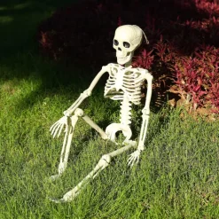 Halloween Hanging Decorations, Full Body Skeleton with Movable Joints, Indoor and Outdoor Party Decor for Yard Patio Lawn Garden