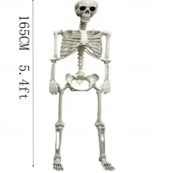 Halloween Hanging Decorations, Full Body Skeleton with Movable Joints, Indoor and Outdoor Party Decor for Yard Patio Lawn Garden