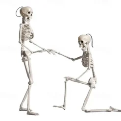 Halloween Hanging Decorations, Full Body Skeleton with Movable Joints, Indoor and Outdoor Party Decor for Yard Patio Lawn Garden