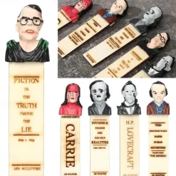 Halloween Horror Bookmarks - Horror Movie Main Character Bookmark, Scarry Halloween Bookmarks, Half-Length Figure Sculpture Bookmarks, Horror Bookmarks for Adults, Horror Bookmark Set