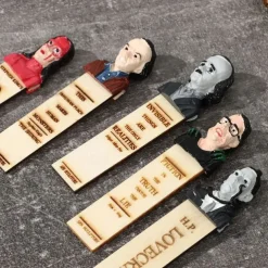 Halloween Horror Bookmarks - Horror Movie Main Character Bookmark, Scarry Halloween Bookmarks, Half-Length Figure Sculpture Bookmarks, Horror Bookmarks for Adults, Horror Bookmark Set