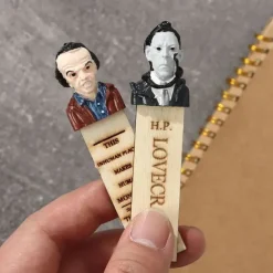 Halloween Horror Bookmarks - Horror Movie Main Character Bookmark, Scarry Halloween Bookmarks, Half-Length Figure Sculpture Bookmarks, Horror Bookmarks for Adults, Horror Bookmark Set