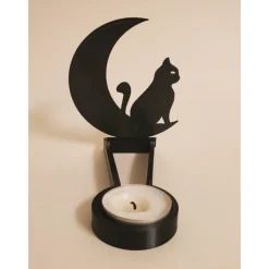 Halloween Horror Candle Holder Metal Decoration Funny Shadow Stand, Halloween Funny Candle Holder Desktop Decoration ( Without Candles )