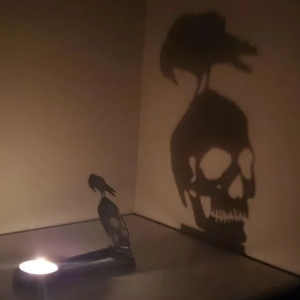 Halloween Horror Nosferatu Candle Holder, Nosferatu Candle ShadowHorror Metal Decoration, Tealight Shadow Caster (Only Holder,Excluding Candles)