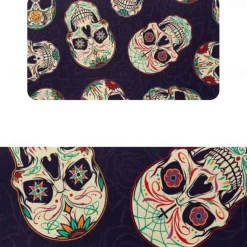 Halloween Kitchen Mats, 2PCS Kitchen Rugs, Cushioned Anti Fatigue Kitchen Mats for Floor, Non-Slip Standing Desk Mat, Waterproof Kitchen Rug Set for Kitchen, Floor, Office