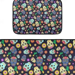 Halloween Kitchen Mats, 2PCS Kitchen Rugs, Cushioned Anti Fatigue Kitchen Mats for Floor, Non-Slip Standing Desk Mat, Waterproof Kitchen Rug Set for Kitchen, Floor, Office