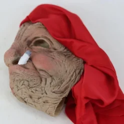 Halloween Latex face Covering Horror Head Covering Old Woman face Protection Latex Head Covering for Halloween Masquerade Carnival Costume Props