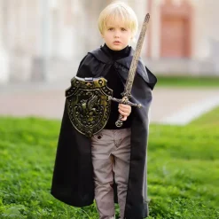 Halloween Loose Hooded Cape Adult Women Men Unisex Long Cloak Black Costume Dress Coats Gifts Children Adult for Halloween Party