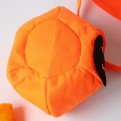 Halloween Loot Party Kids Pumpkin Trick Or Treat Tote Bags Candy Bag Halloween Candy Storage Bucket Portable Gift Basket