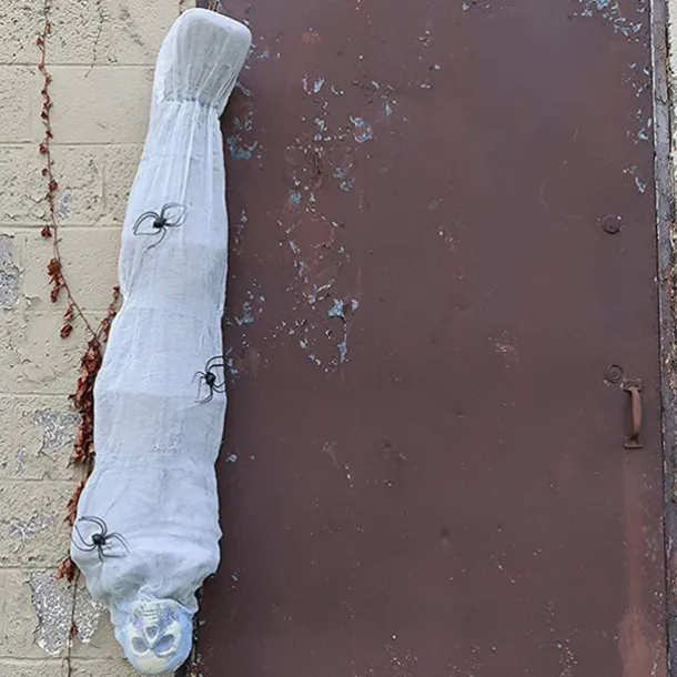 Halloween 1.8m Mummy Upside Down Ghost House Layout Props Trickery Secret Room Terror Decoration Hanging Ghost