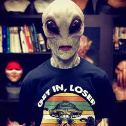 Halloween Mask Alien Funny Alien Magic Mask Cosplay Costume Party Novelty Latex Full Head Masks for Adult and Kids-Halloween