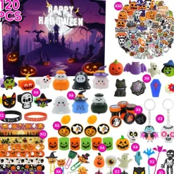 Halloween Mochi Squishy Toys with Gift Box Mini Kawaii Mochi Squeeze Toy Stress Reliever Anxiety Packs for Kids Party Favors Halloween Miniatures Halloween Treat Bags Gifts