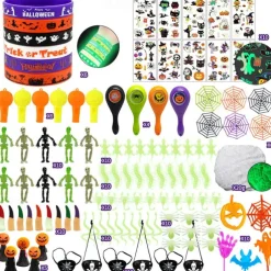 Halloween Mochi Squishy Toys with Gift Box Mini Kawaii Mochi Squeeze Toy Stress Reliever Anxiety Packs for Kids Party Favors Halloween Miniatures Halloween Treat Bags Gifts