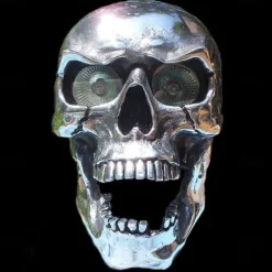 Halloween Motorcycle Headlight Decorations Motorcycle Skeleton Headlight Pendant Durable Retro Motorcycle Headlight for Motorcycle Decorations