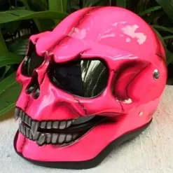 Halloween Motorcycle Skull Mask Skull Skeleton Visor With Adjustable Skeleton Helmets Motorcycle For Young People
