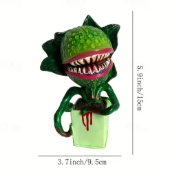 Halloween Outdoor Garden Plant Statue Sculpture Resin Cannibal Flower Outdoor Figurines Horrible Patio Art Ornaments for Lawn Decorations