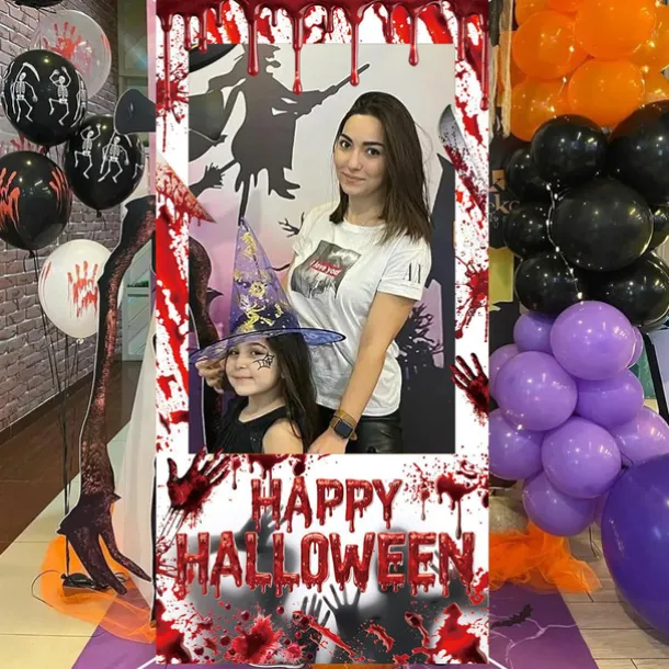 Halloween Photo Booth Props SuppliesSpooky and Fun Designs ncludes Ghosts, Pumpkins, Witches, Bats, and More Perfect for Parties, Events, and Celebrations