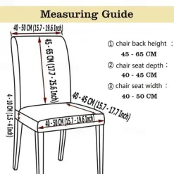 Halloween Printed Dining Chair Covers - Festive Spooky Design, Stretchable and Durable, Perfect for Dining Room Party Decorations