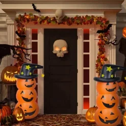 Halloween Pumpkin Balloon Inflatable Pumpkin Man Extra Large 53.1 inches (135 cm) Pumpkin Rocking Party Decoration Decoration Accessory for Home Decoration Luxury Costume School Festival Cultural