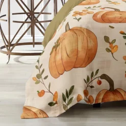 Halloween Pumpkin Duvet Cover Set - Festive and Playful Pumpkin Design - Includes Duvet Cover and Pillowcases - Soft and Cozy Fabric - Perfect for Adding a Seasonal Touch to Your Bedroom Decor