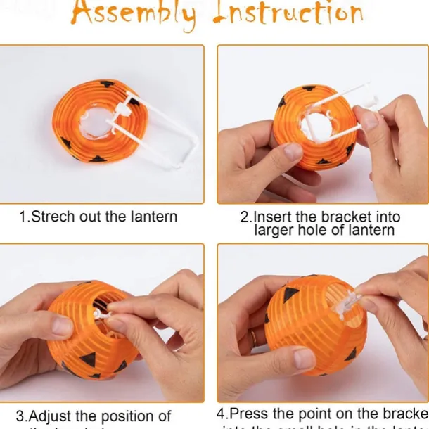 Halloween Pumpkin Lantern String Lights 2m 10LEDs Jack O Lantern Pumpkin Lamp for Halloween Party Garden Home Balcony Outdoor DIY Decor Light