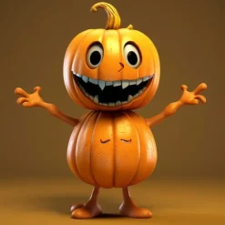 Halloween Pumpkin Man Home Garden Decoration Statue Desktop Ornament Resin Crafts