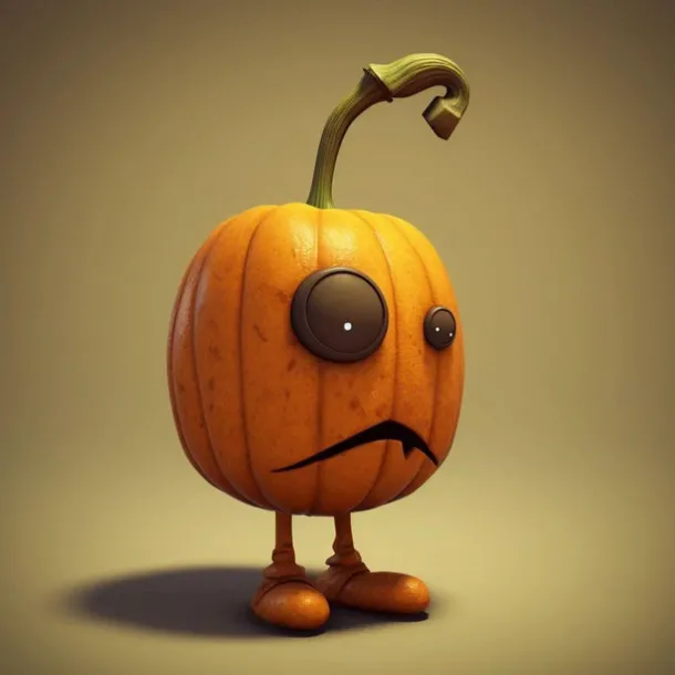 Halloween Pumpkin Resin Figurine – Spooky Ghost Pumpkin Decoration for Outdoor, Home Decor, and Party Crafts – Perfect Resin Ornament