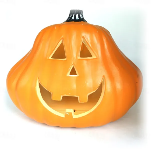 Halloween Pumpkin Shopping Mall Meichen Window Display Large Pumpkins Hollow Light-Emitting Pumpkin Lanterns Easter Scene Layout