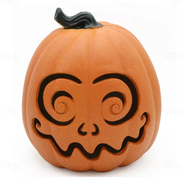 Halloween Pumpkin Shopping Mall Meichen Window Display Large Pumpkins Hollow Light-Emitting Pumpkin Lanterns Easter Scene Layout