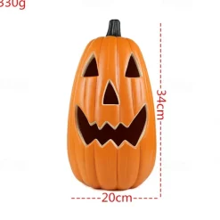 Halloween Pumpkin Shopping Mall Meichen Window Display Large Pumpkins Hollow Light-Emitting Pumpkin Lanterns Easter Scene Layout